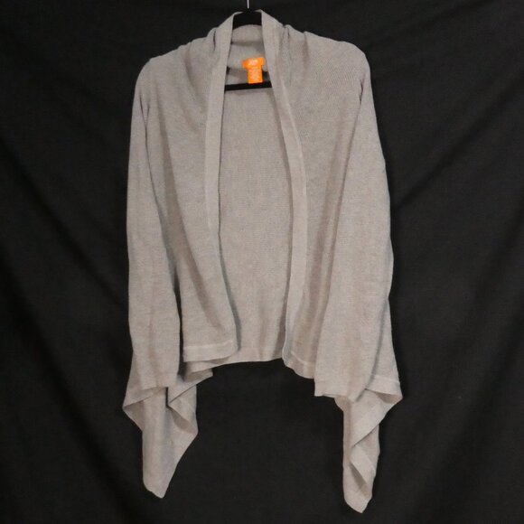 JOE FRESH | medium | Elegant Grey Waffle Knit Open Front Cardigan | NWOT - Picture 1 of 16